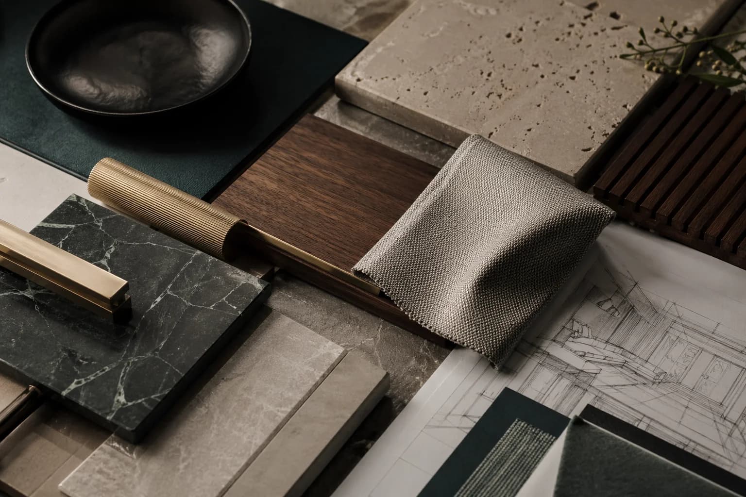 Detail material dan furnitur interior Dekoria Living
