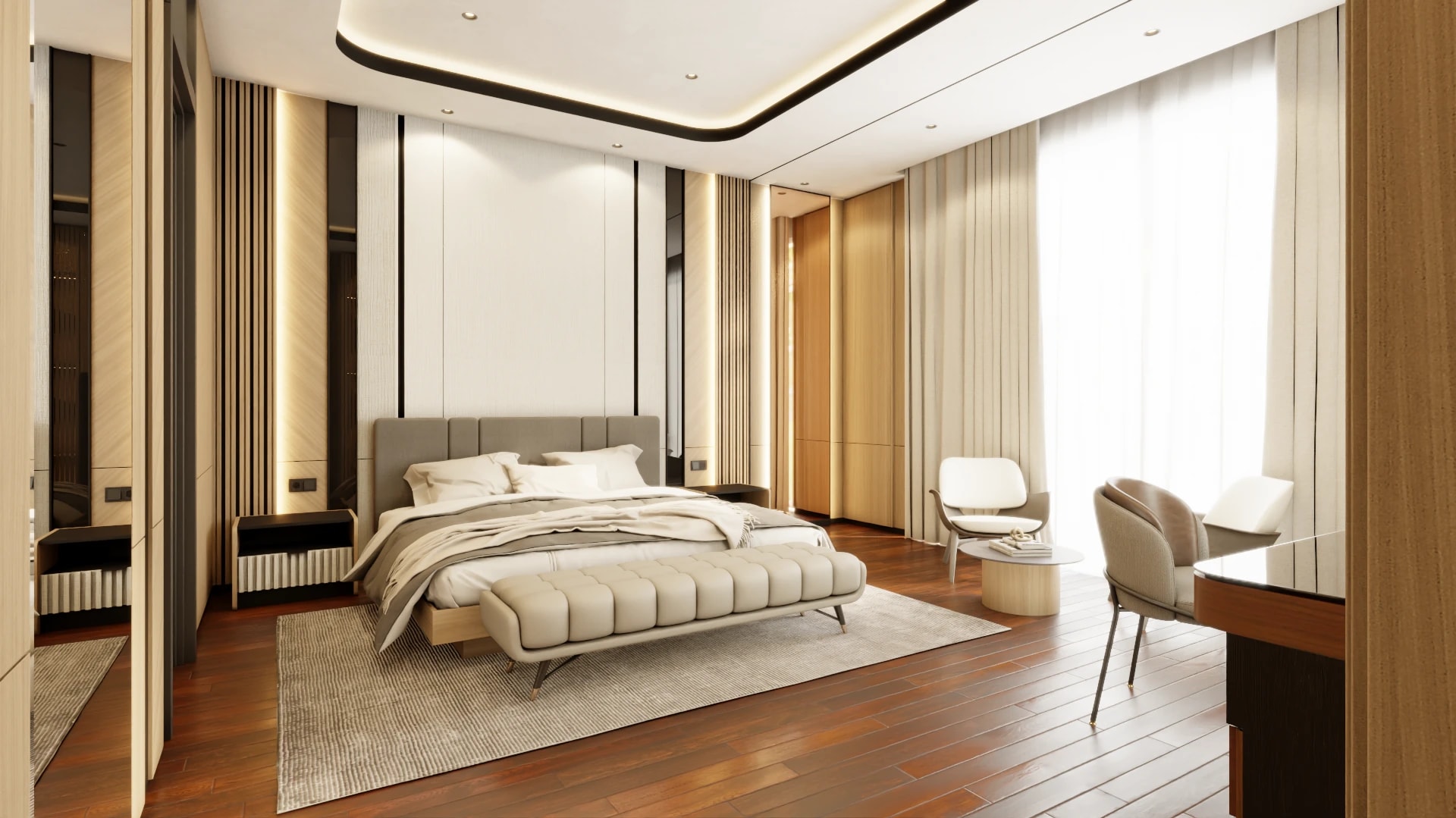 Visualisasi desain interior oleh Dekoria Living